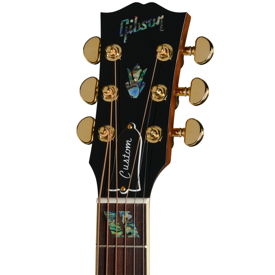 Gibson Custom Hummingbird Elegant Koa, Honey Burst Acoustic Guitar Gibson Custom