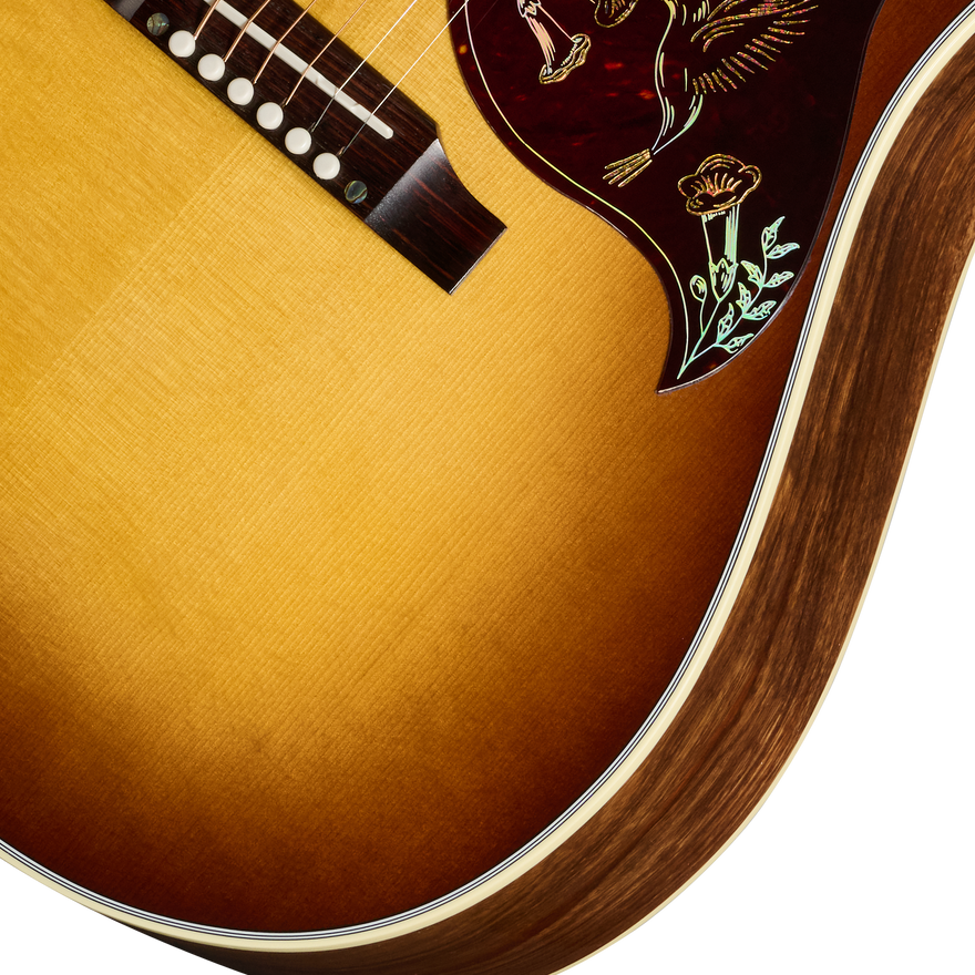 Gibson Custom Hummingbird Elegant Koa, Honey Burst Acoustic Guitar Gibson Custom