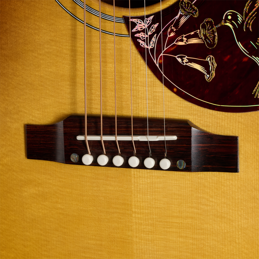 Gibson Custom Hummingbird Elegant Koa, Honey Burst Acoustic Guitar Gibson Custom
