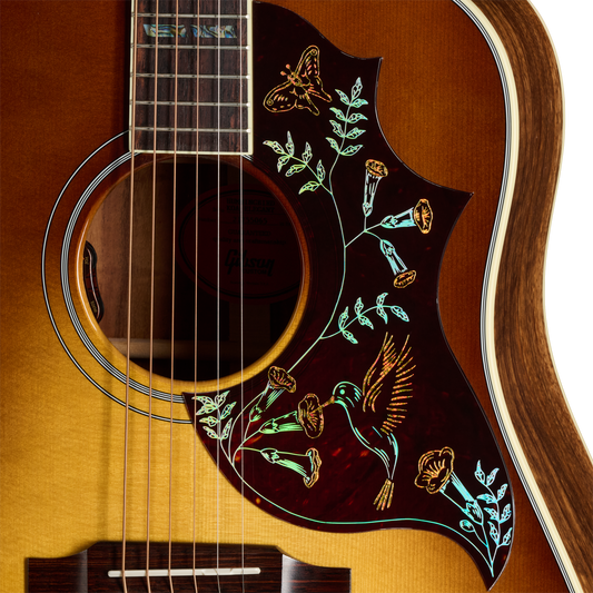 Gibson Custom Hummingbird Elegant Koa, Honey Burst Acoustic Guitar Gibson Custom