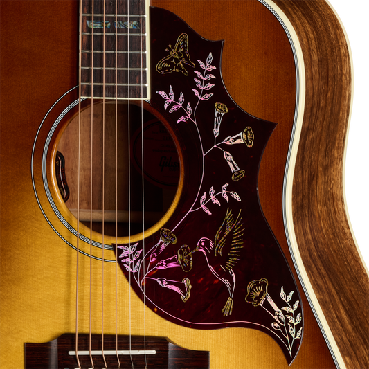 Gibson Custom Hummingbird Elegant Koa, Honey Burst Acoustic Guitar Gibson Custom