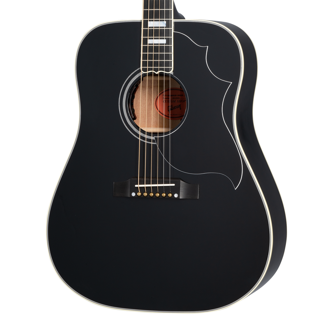Gibson Custom Hummingbird Custom, Ebony Acoustic Guitar Gibson Custom