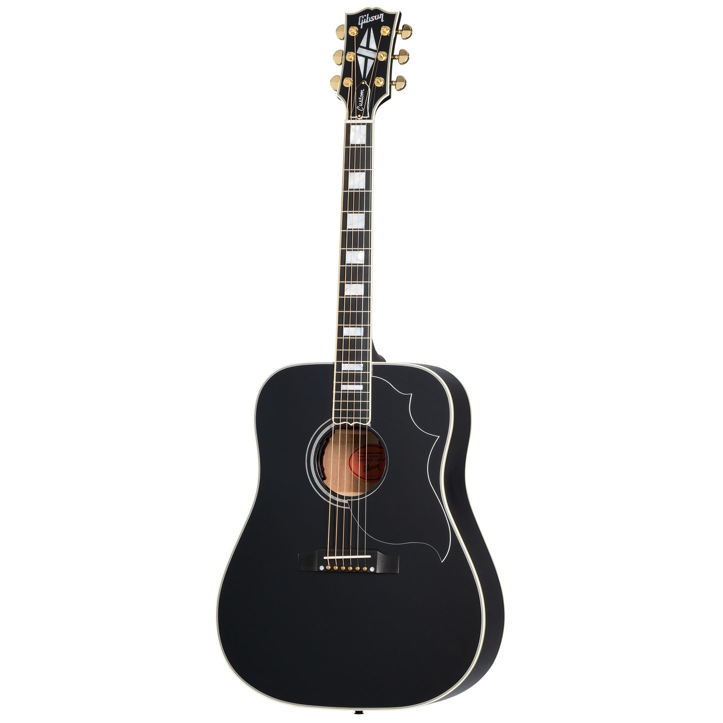 Gibson Custom Hummingbird Custom, Ebony Acoustic Guitar Gibson Custom