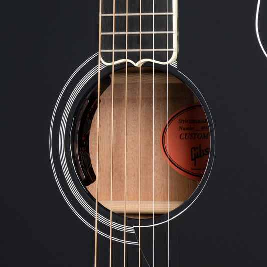 Gibson Custom Hummingbird Custom, Ebony Acoustic Guitar Gibson Custom