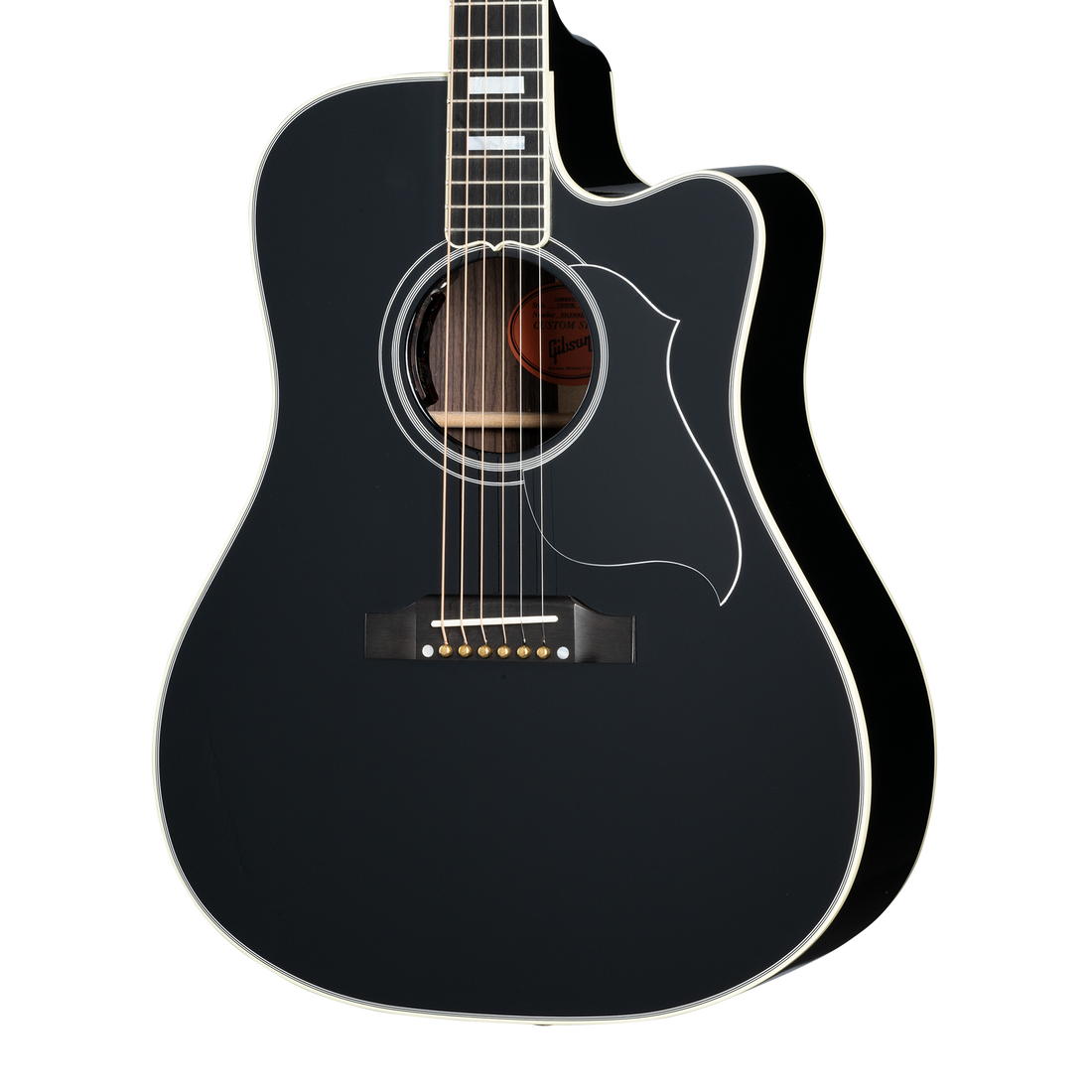 Gibson Custom Songwriter EC Custom, Ebony Acoustic Guitar Gibson Custom