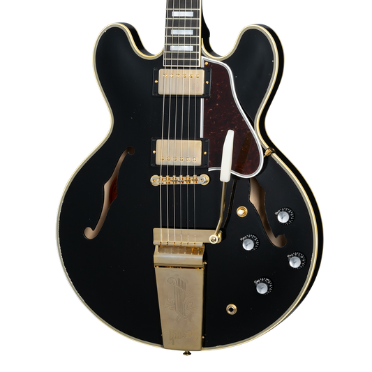 Gibson Custom 60s ES-355 Reissue Maestro Vibrola, Light Aged, Ebony Electric Guitar Gibson Custom