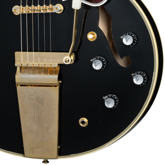 Gibson Custom 60s ES-355 Reissue Maestro Vibrola, Light Aged, Ebony Electric Guitar Gibson Custom