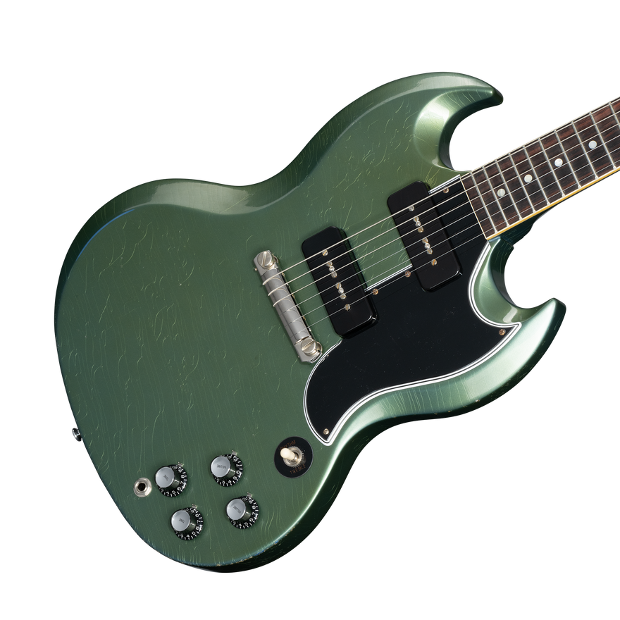 Gibson Custom 1963 SG Special Reissue, Light Aged, Antique Pelham Blue Electric Guitar Gibson Custom