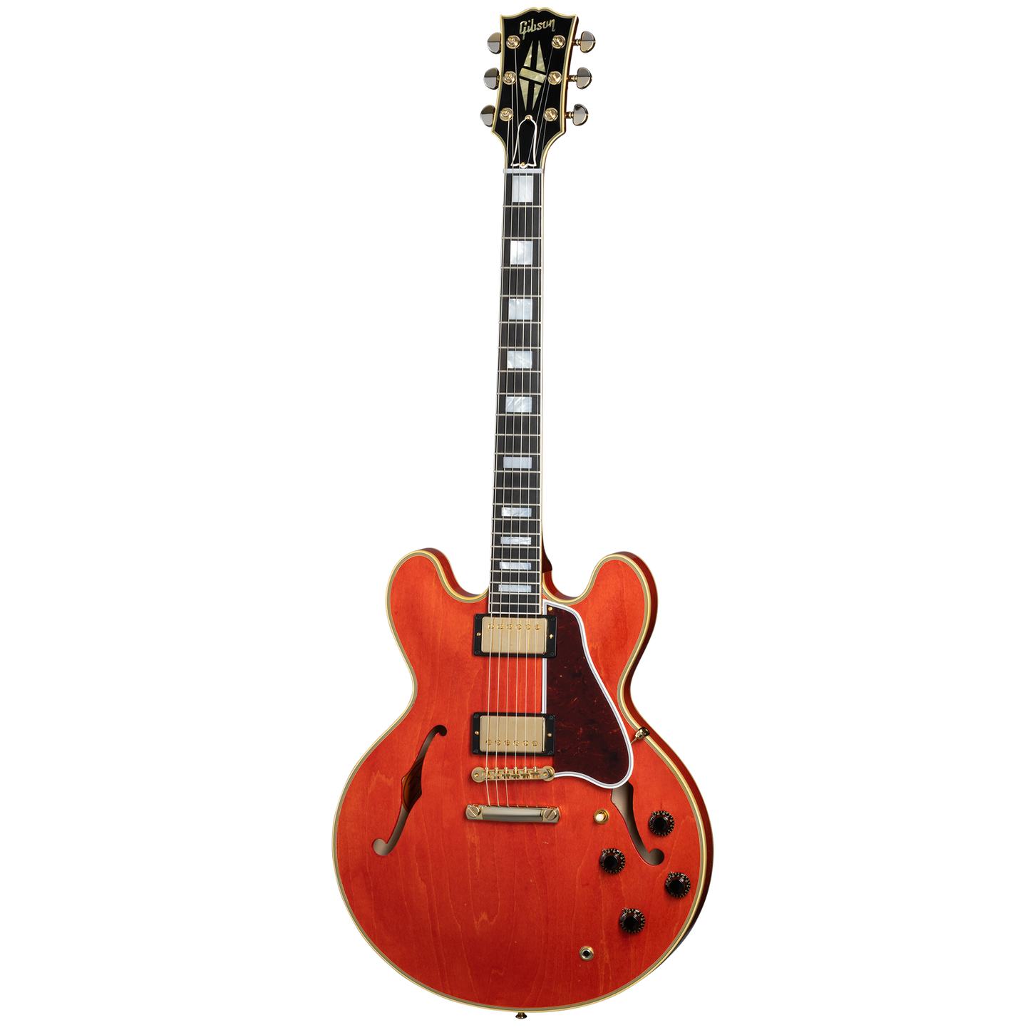 Gibson Custom 1959 ES-355 Reissue, Light Aged, Grapefruit Red Electric Guitar Gibson Custom