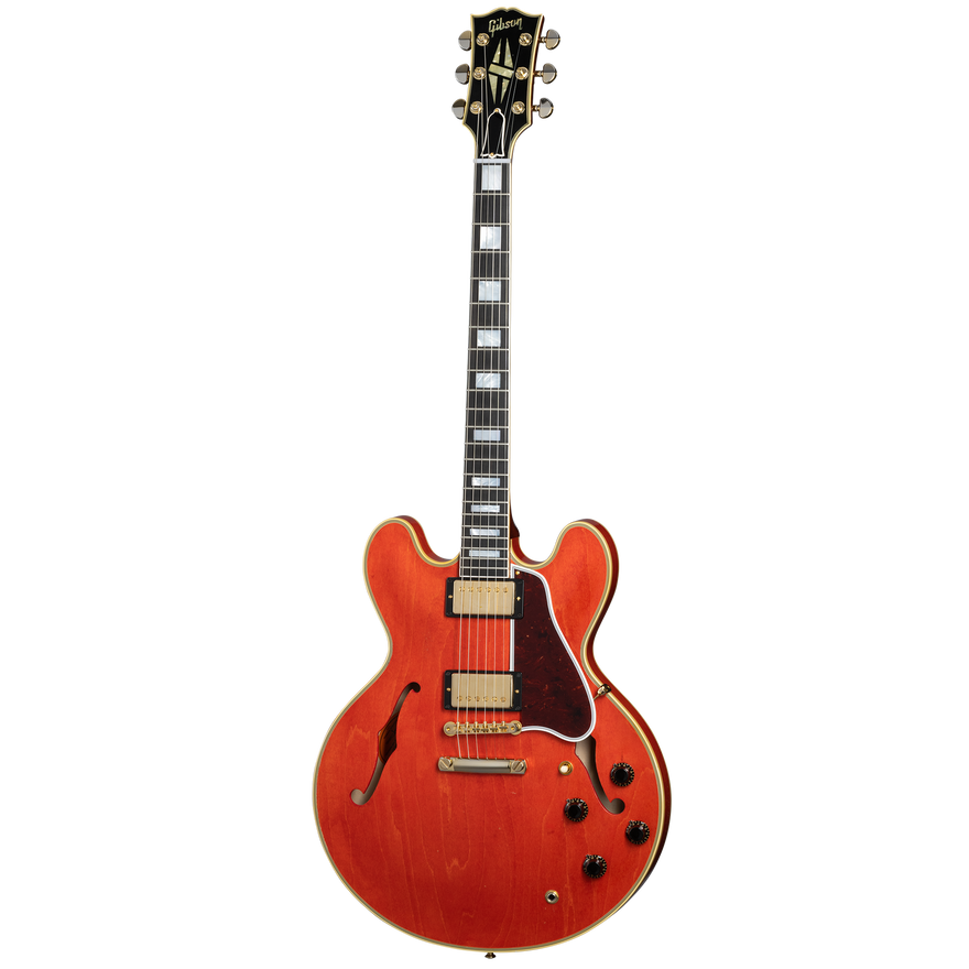 Gibson Custom 1959 ES-355 Reissue, Light Aged, Grapefruit Red Electric Guitar Gibson Custom