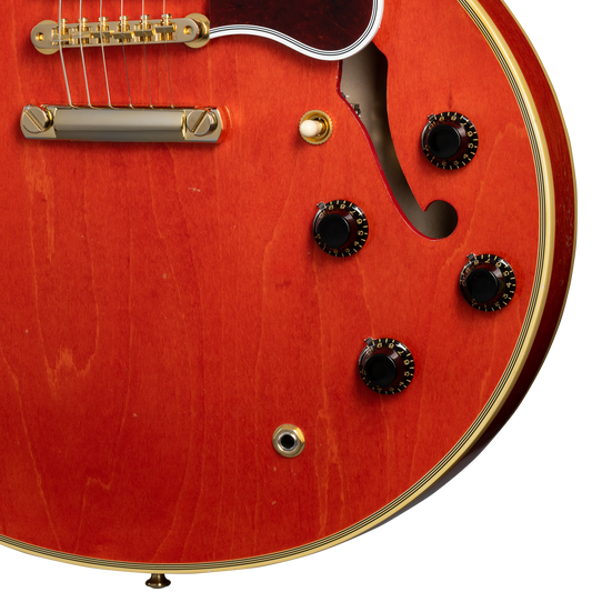 Gibson Custom 1959 ES-355 Reissue, Light Aged, Grapefruit Red Electric Guitar Gibson Custom