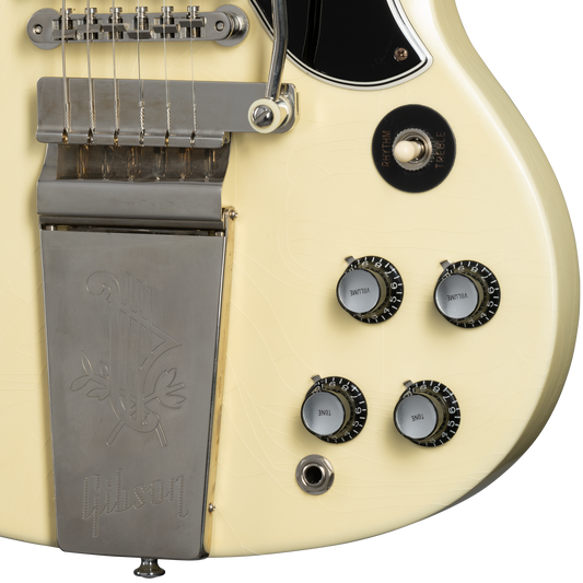 Gibson Custom 1963 SG Special Reissue, Ultra Light Aged, Classic White Electric Guitar Gibson Custom