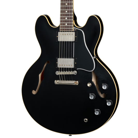 Gibson Custom 1964 ES-335 Reissue, Ebony VOS Electric Guitar Gibson Custom