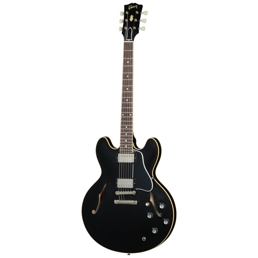 Gibson Custom 1964 ES-335 Reissue, Ebony VOS Electric Guitar Gibson Custom