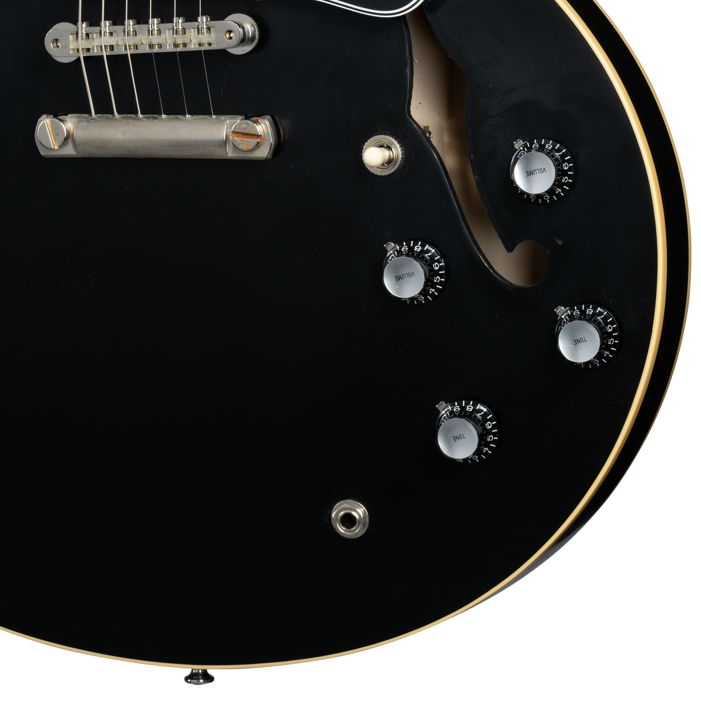 Gibson Custom 1964 ES-335 Reissue, Ebony VOS Electric Guitar Gibson Custom