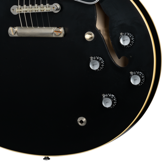 Gibson Custom 1964 ES-335 Reissue, Ebony VOS Electric Guitar Gibson Custom