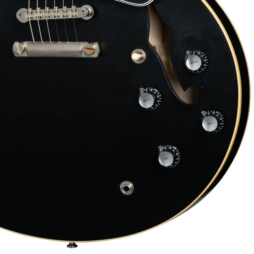 Gibson Custom 1964 ES-335 Reissue, Ebony VOS Electric Guitar Gibson Custom