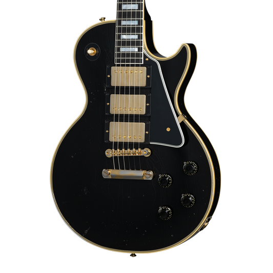 Gibson Custom 1957 Les Paul Custom Reissue 3-Pickup, Light Aged, Ebony Electric Guitar Gibson Custom