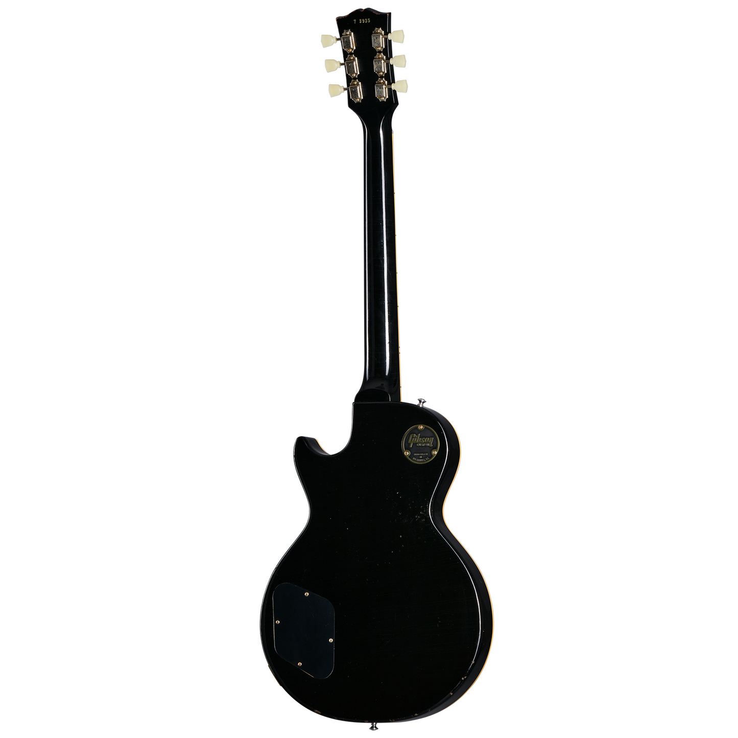 Gibson Custom 1957 Les Paul Standard, Light Aged, All Ebony Electric Guitar Gibson Custom
