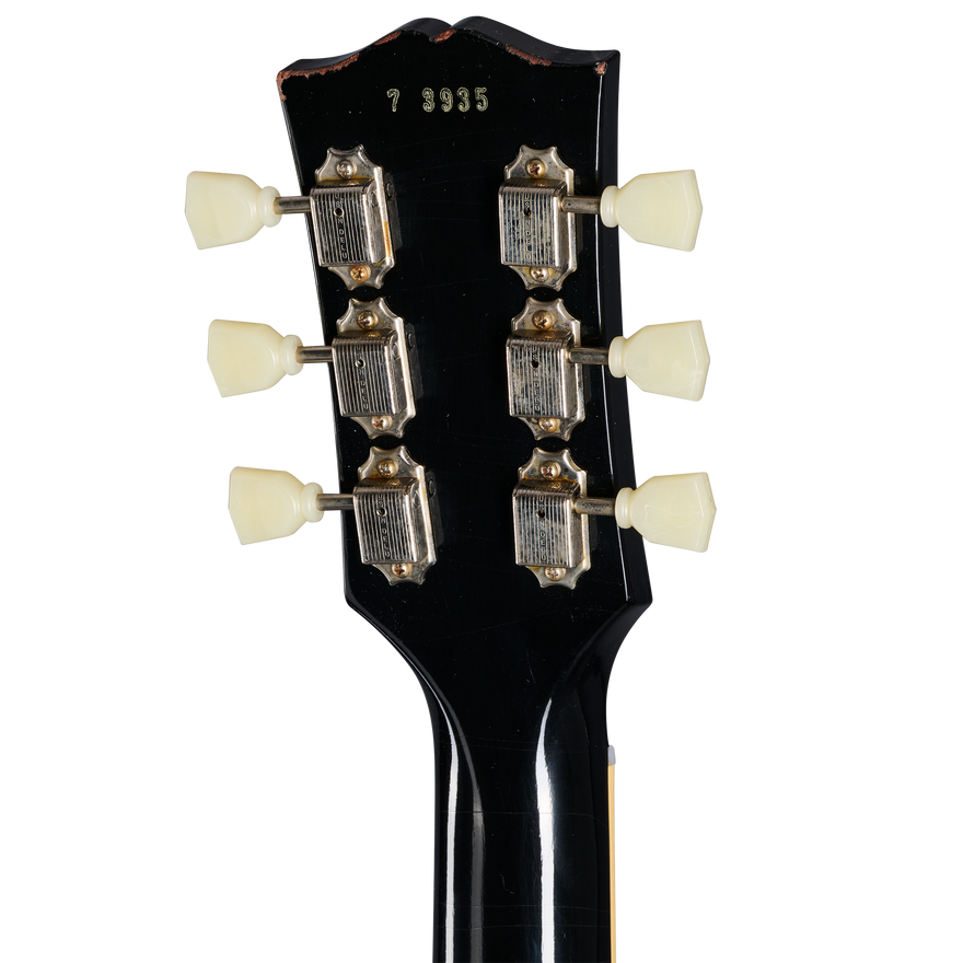 Gibson Custom 1957 Les Paul Standard, Light Aged, All Ebony Electric Guitar Gibson Custom