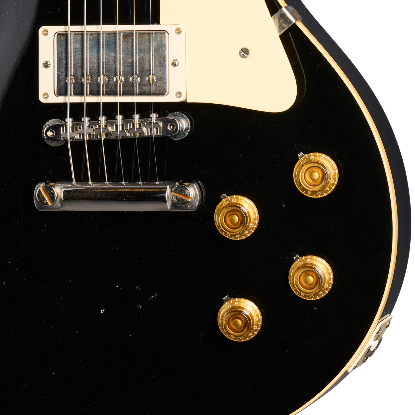 Gibson Custom 1957 Les Paul Standard, Light Aged, All Ebony Electric Guitar Gibson Custom