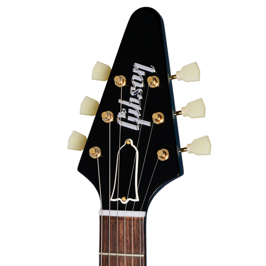 Gibson Custom 1958 Korina Flying V (White Pickguard), Exclusive, Antique Pelham Blue VOS Electric Guitar Gibson Custom