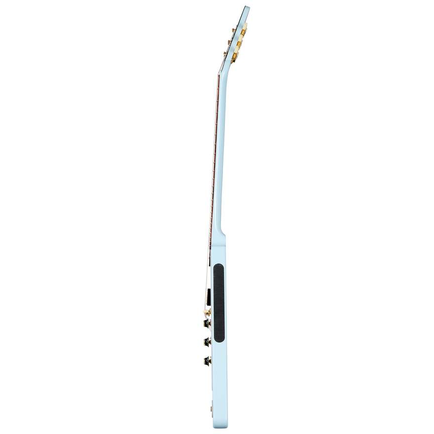 Gibson Custom 1958 Korina Flying V Reissue, Frost Blue VOS Electric Guitar Gibson Custom