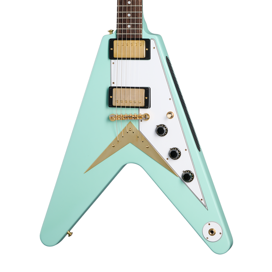 Gibson Custom 1958 Korina Flying V Reissue, Kerry Green VOS Electric Guitar Gibson Custom