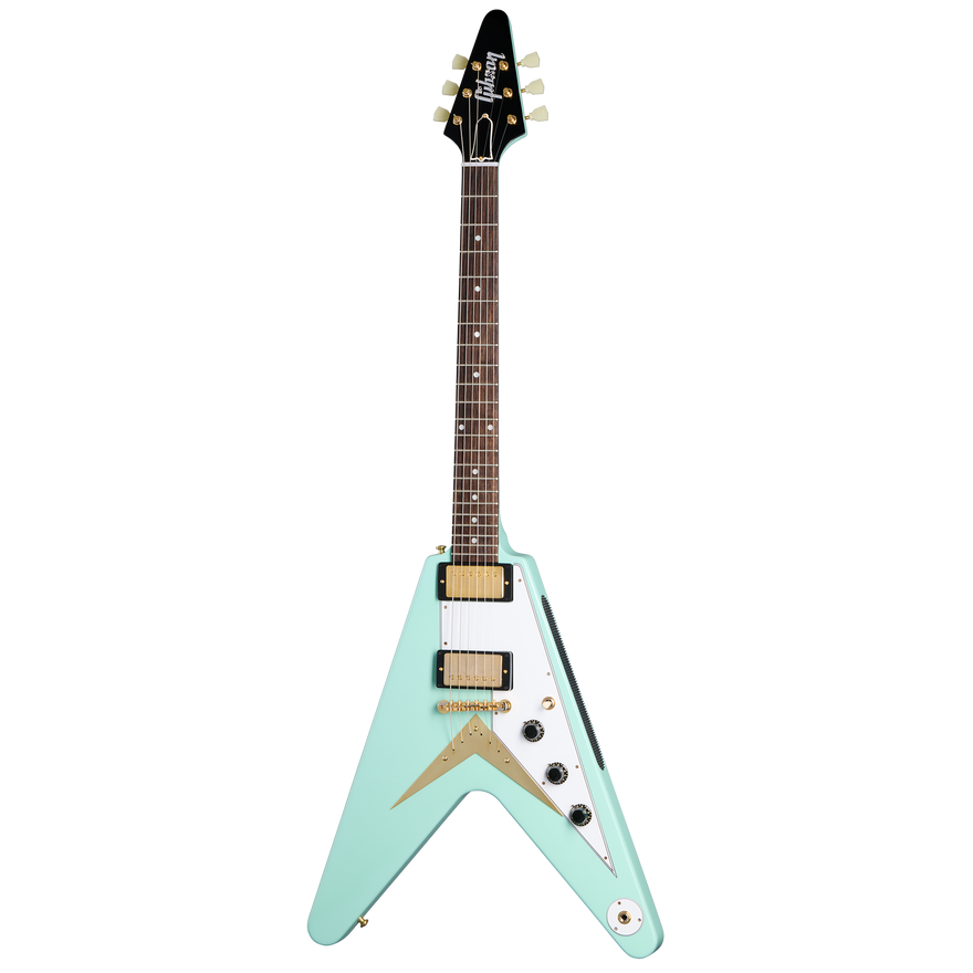 Gibson Custom 1958 Korina Flying V Reissue, Kerry Green VOS Electric Guitar Gibson Custom