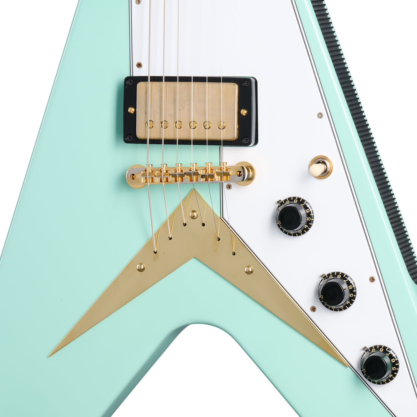 Gibson Custom 1958 Korina Flying V Reissue, Kerry Green VOS Electric Guitar Gibson Custom