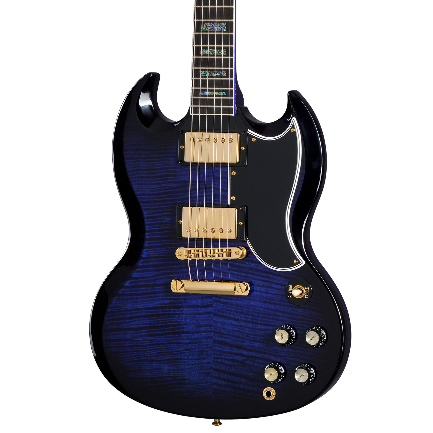 Gibson Custom SG Custom Figured 2-Pickup, Exclusive, Blue Widow Electric Guitar Gibson Custom