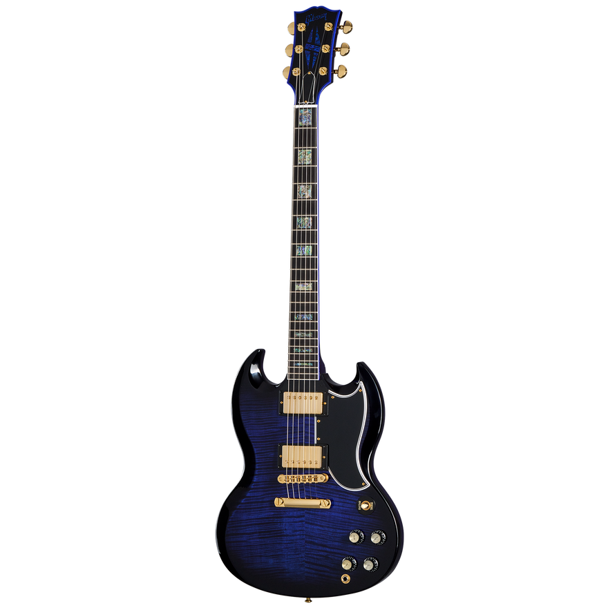 Gibson Custom SG Custom Figured 2-Pickup, Exclusive, Blue Widow Electric Guitar Gibson Custom