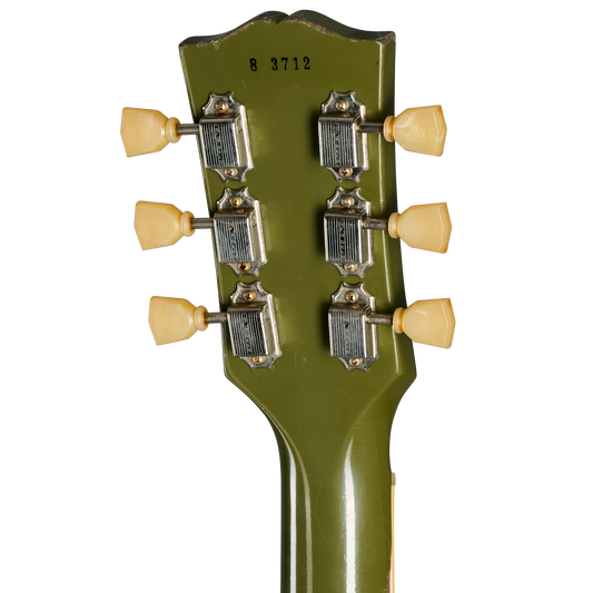 Gibson Custom 1958 Les Paul Standard, Heavy Aged, Olive Drab Electric Guitar Gibson Custom