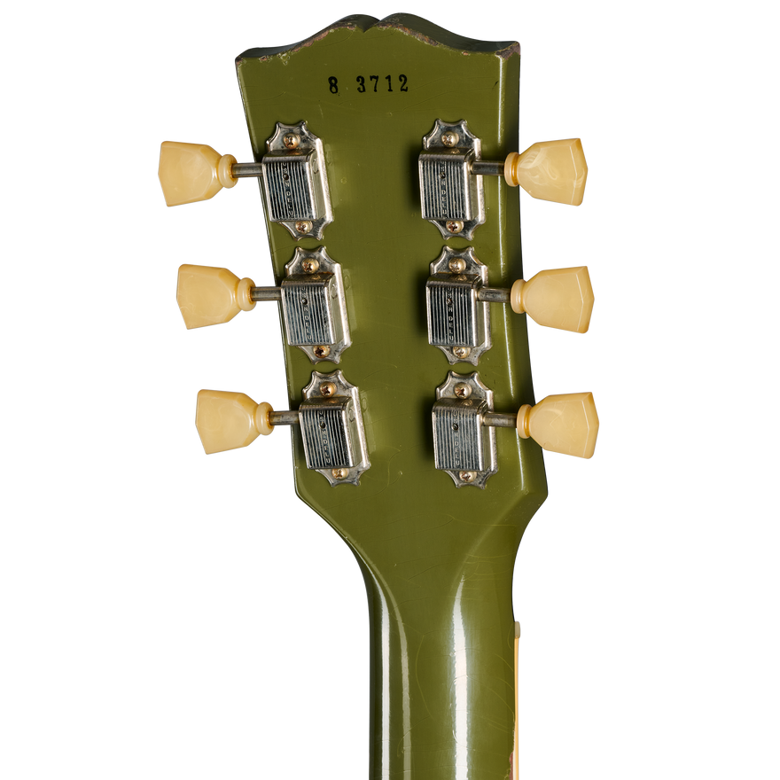 Gibson Custom 1958 Les Paul Standard, Heavy Aged, Olive Drab Electric Guitar Gibson Custom