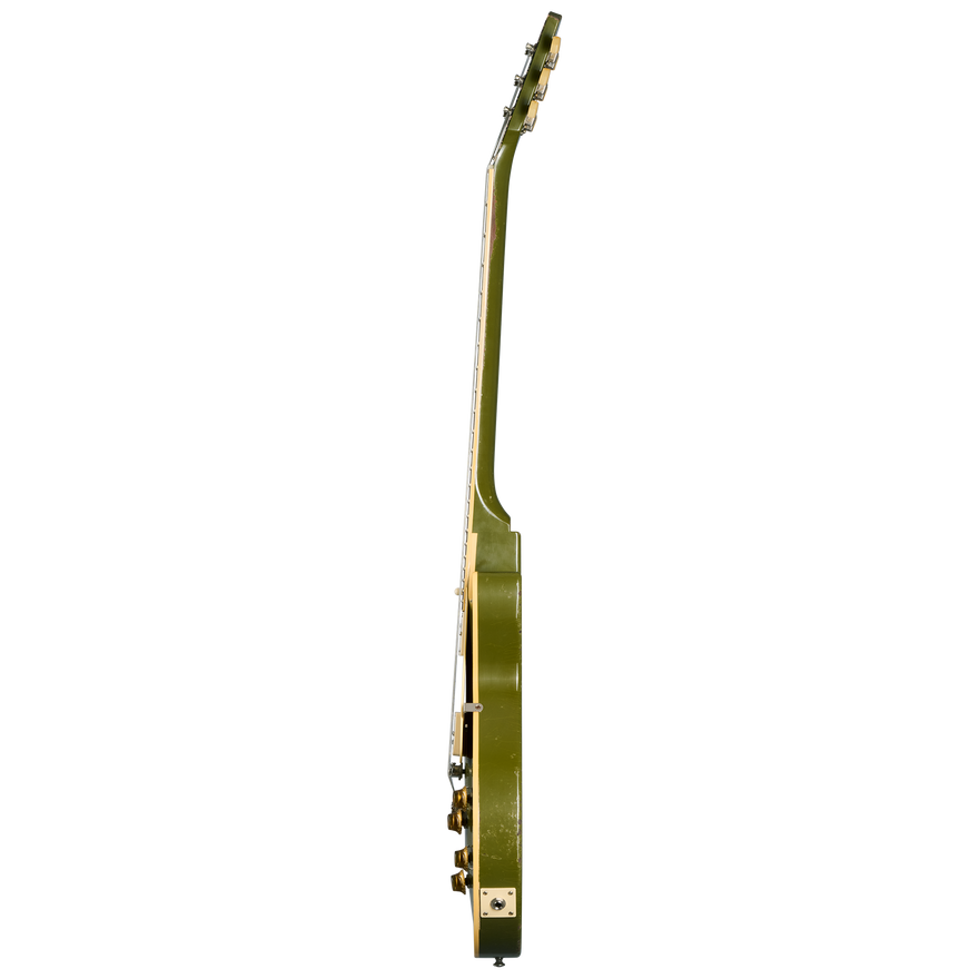 Gibson Custom 1958 Les Paul Standard, Heavy Aged, Olive Drab Electric Guitar Gibson Custom