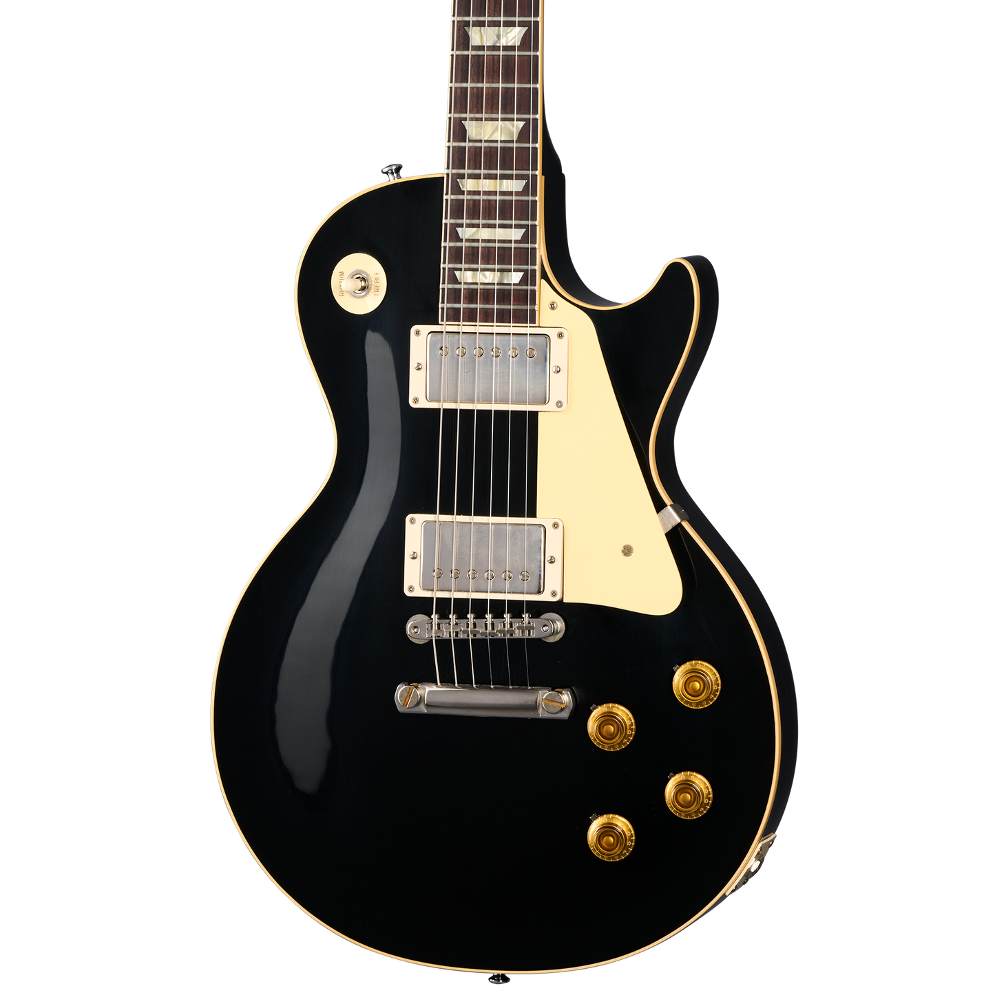Gibson Custom 1957 Les Paul Standard, Exclusive, Ebony VOS Electric Guitar Gibson Custom