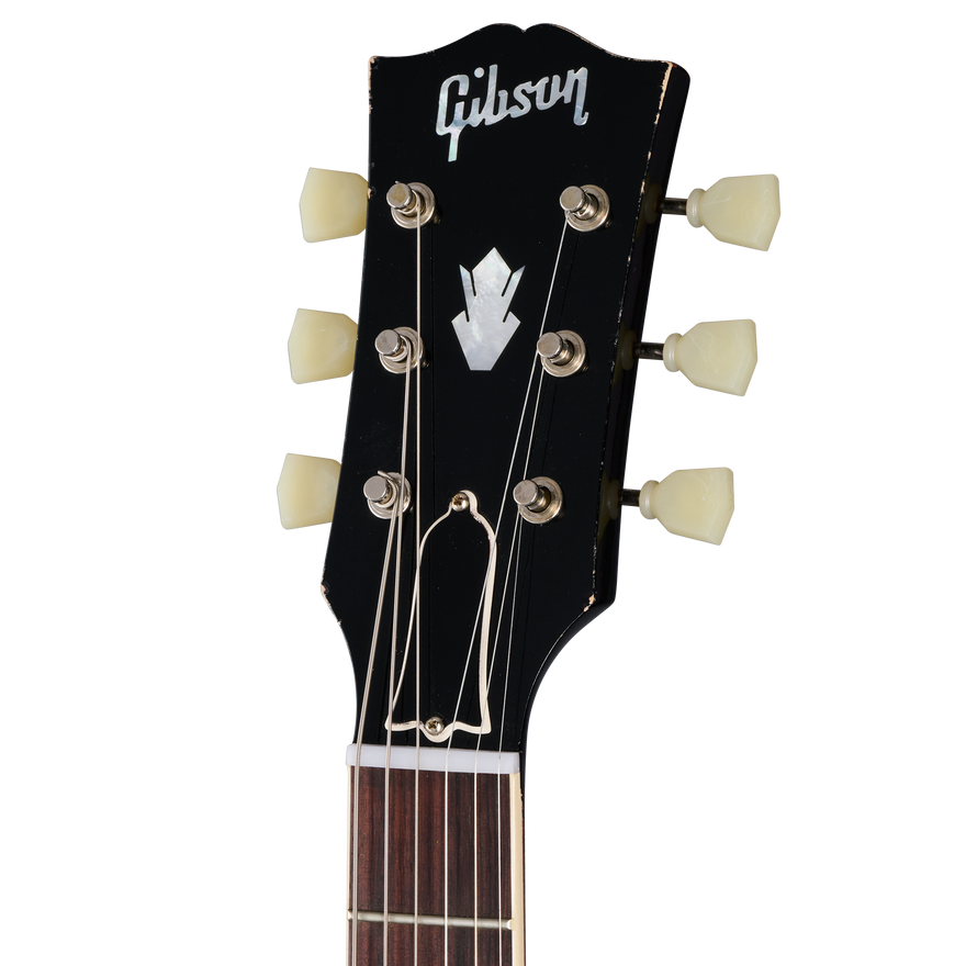 Gibson Custom 1959 ES-335 Reissue, Heavy Aged, Dark Oxblood, Exclusive Electric Guitar Gibson Custom