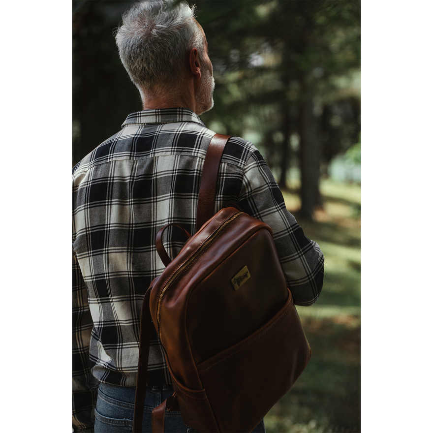 Lifton Leather Backpack, Brown Backpack Lifton