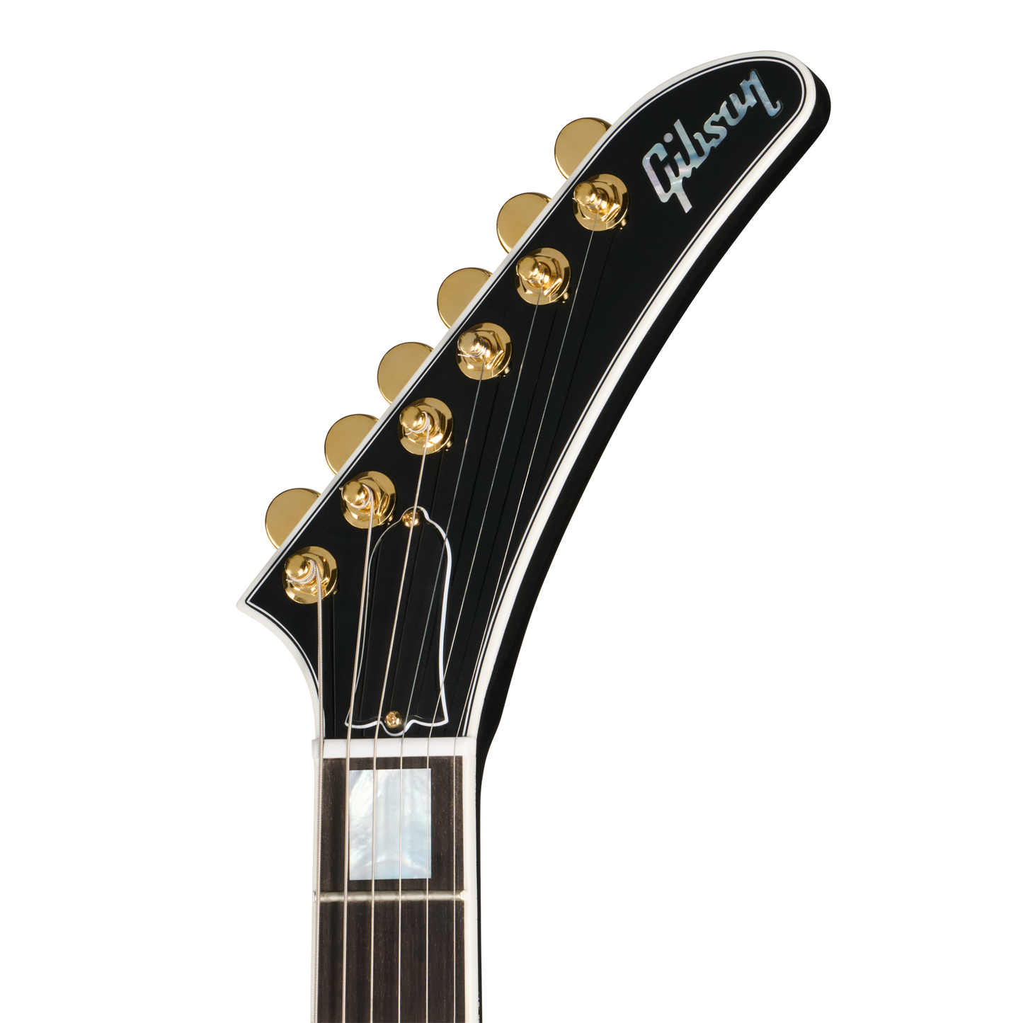 Gibson Custom Explorer Custom with Bound Headstock, Gloss, Ebony Electric Guitar Gibson Custom