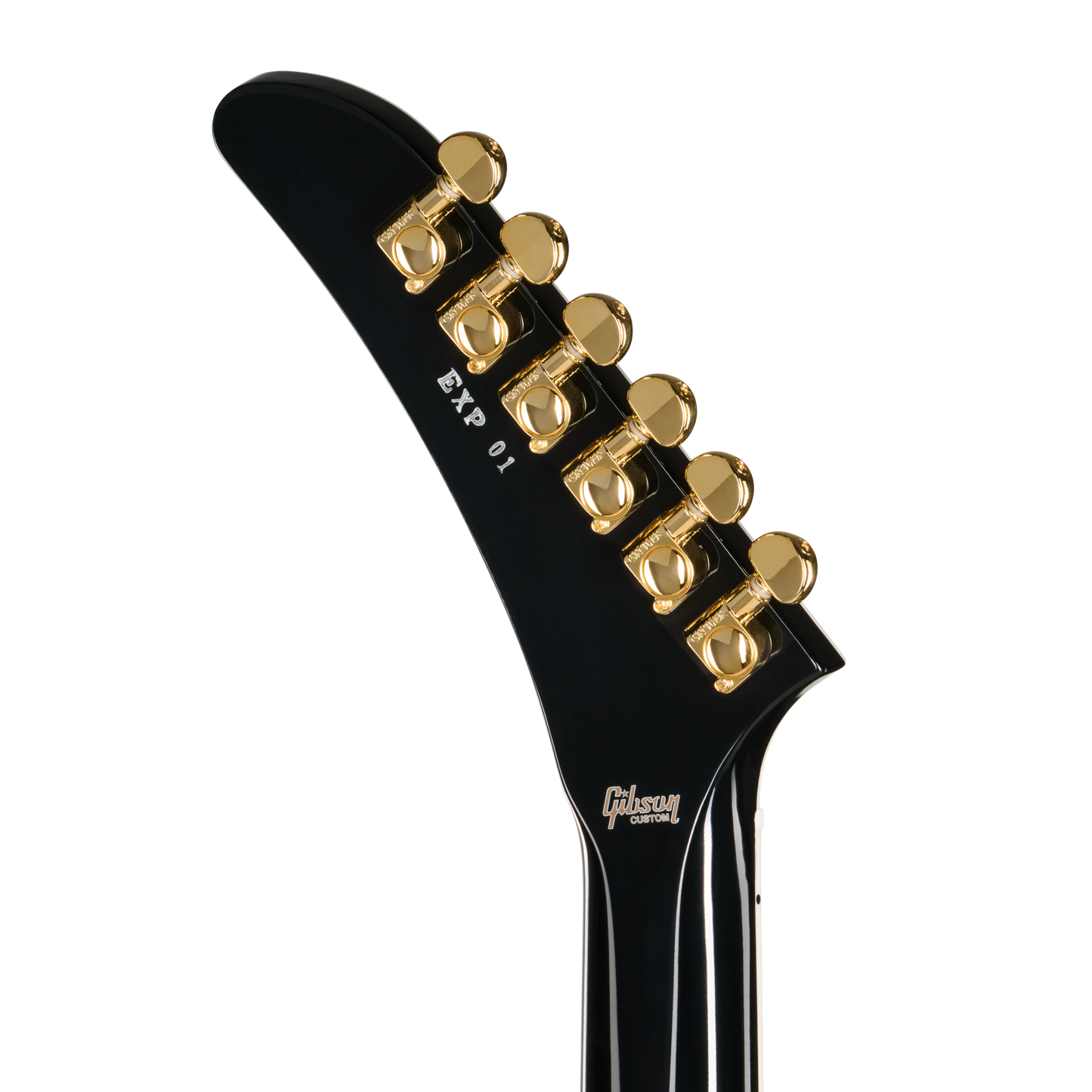 Gibson Custom Explorer Custom with Bound Headstock, Gloss, Ebony Electric Guitar Gibson Custom