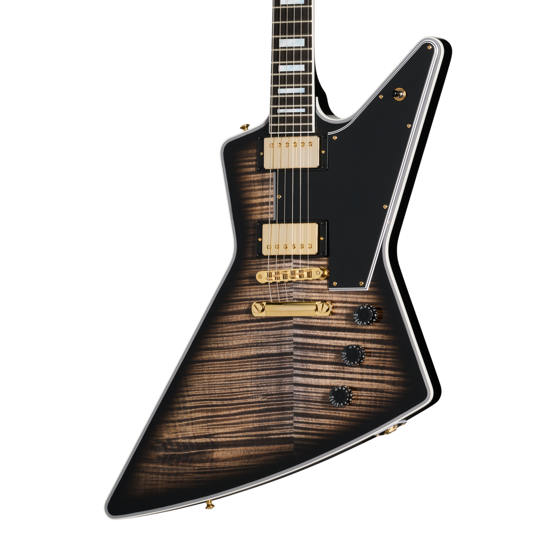 Gibson Custom Explorer Custom Figured Top, Cobra Burst Electric Guitar Gibson Custom