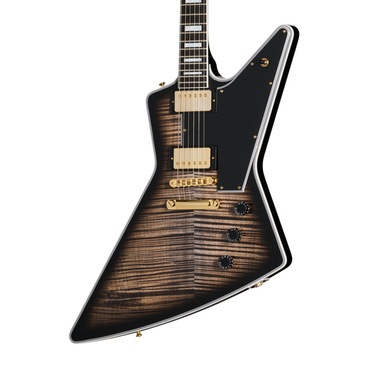 Gibson Custom Explorer Custom Figured Top, Cobra Burst Electric Guitar Gibson Custom