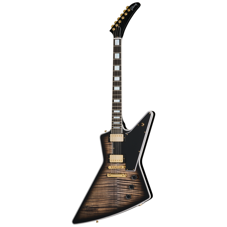 Gibson Custom Explorer Custom Figured Top, Cobra Burst Electric Guitar Gibson Custom