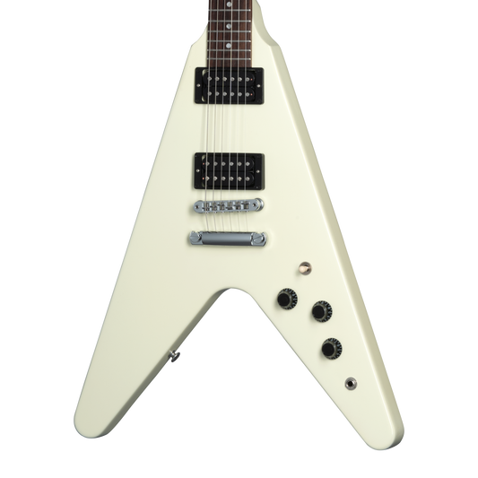 Gibson Flying V 80s, Classic White, Exclusive Electric Guitar Gibson
