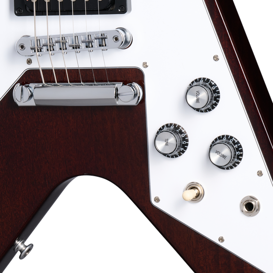 Gibson Flying V 70s, Dark Walnut, Exclusive Electric Guitar Gibson
