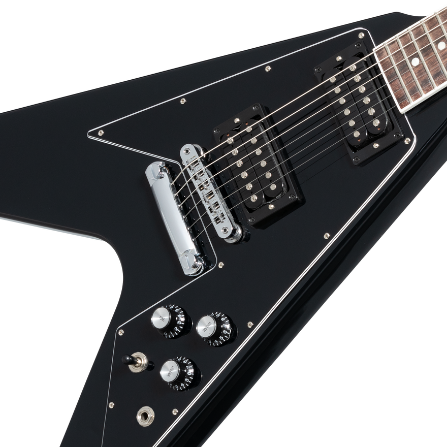 Gibson Flying V 70s, Ebony Electric Guitar Gibson