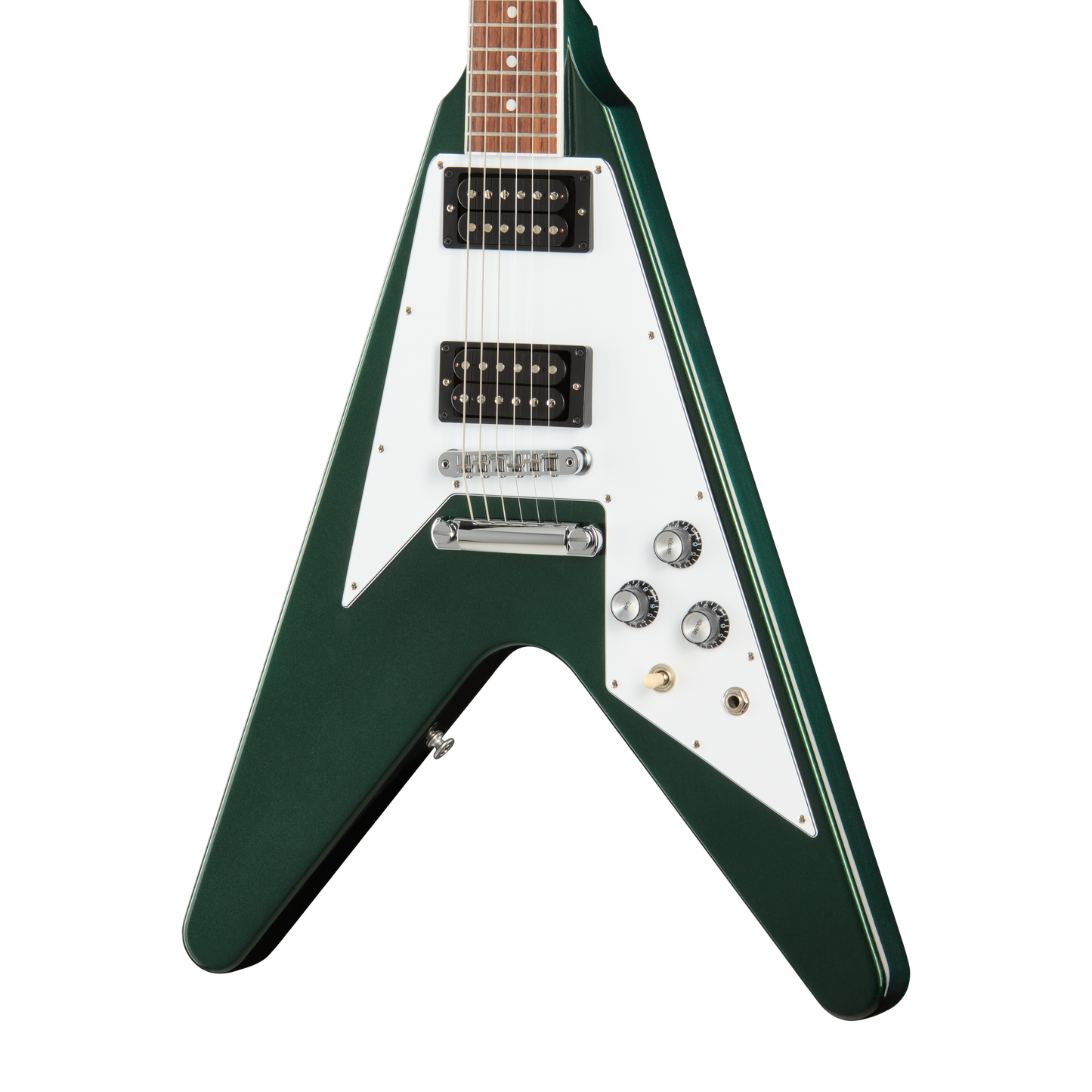 Gibson Flying V 70s, British Racing Green, Exclusive Electric Guitar Gibson