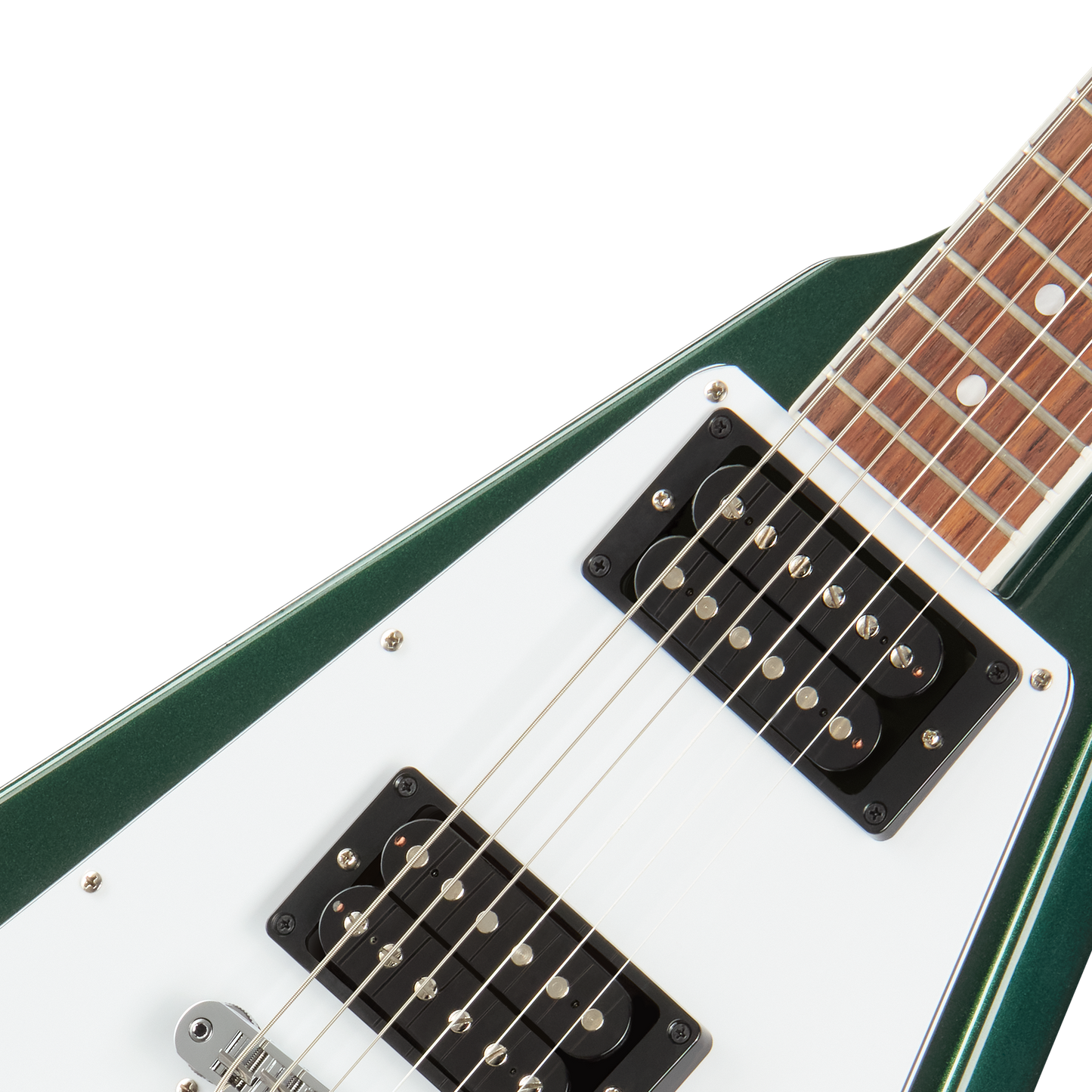 Gibson Flying V 70s, British Racing Green, Exclusive Electric Guitar Gibson
