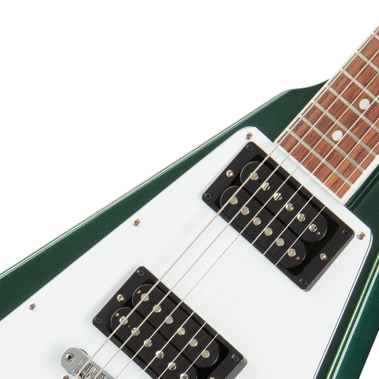 Gibson Flying V 70s, British Racing Green, Exclusive Electric Guitar Gibson