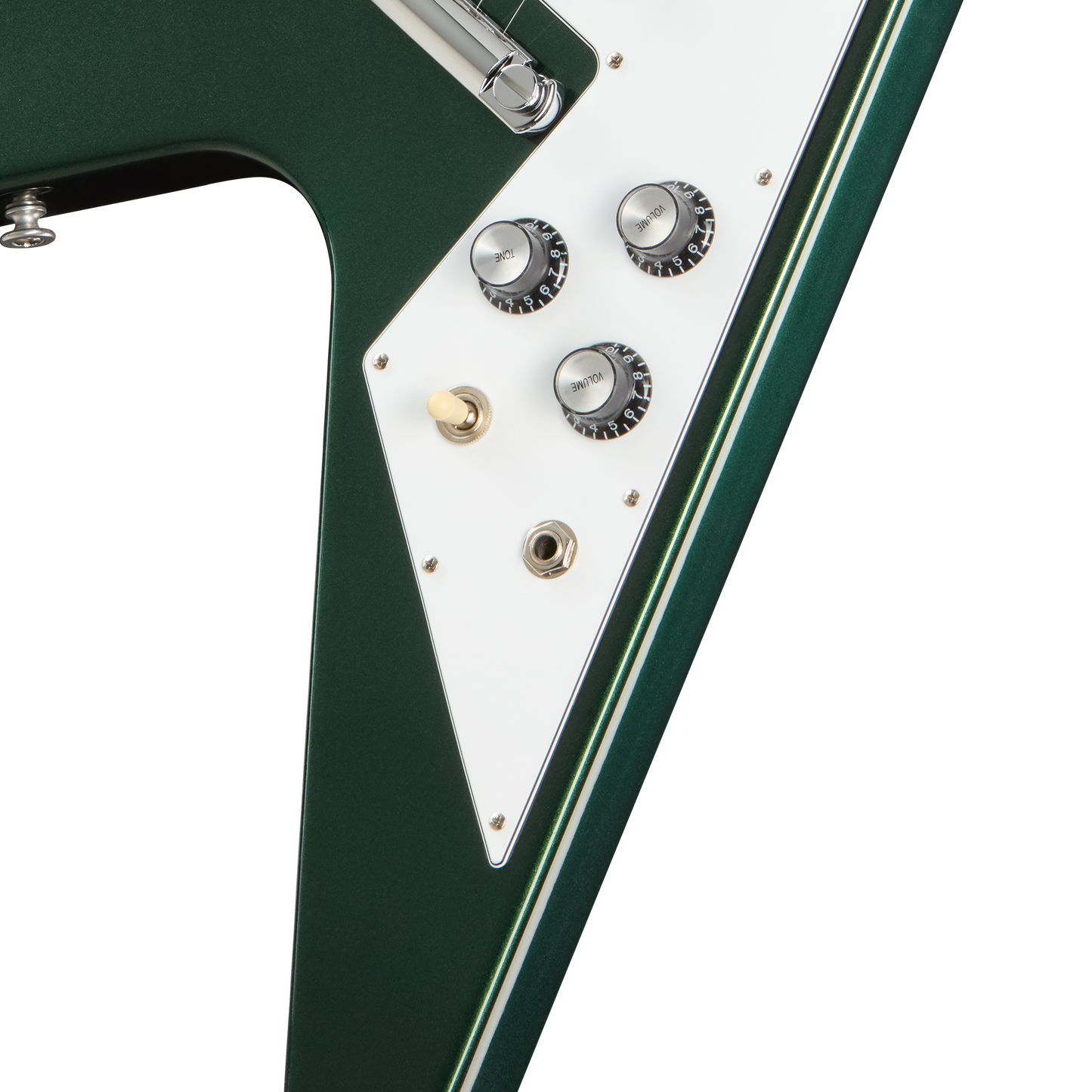 Gibson Flying V 70s, British Racing Green, Exclusive Electric Guitar Gibson